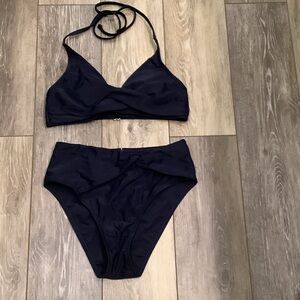 Cupshe Navy Blue Swim Suit